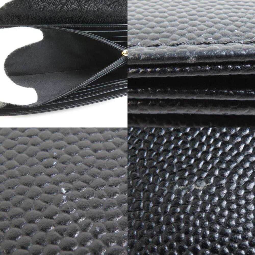 CHANEL Authentic Black Caviar Leather Deauville Wallet - Picture 4 of 5